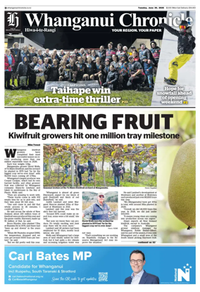 Cover of Whanganui Chronicle
