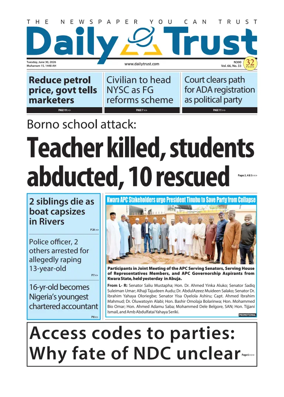 Cover of Daily Trust