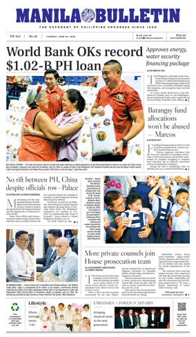 Cover of Manila Bulletin