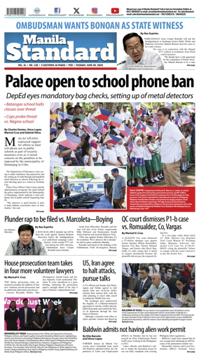 Cover of Manila Standard