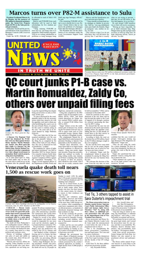 Cover of United News - English Edition