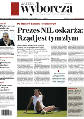 Cover of Gazeta Wyborcza