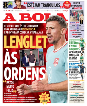 Cover of A BOLA (Portuguese)
