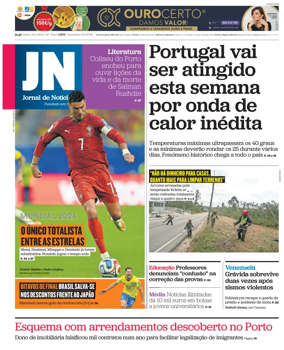 Cover of Jornal de Noticias