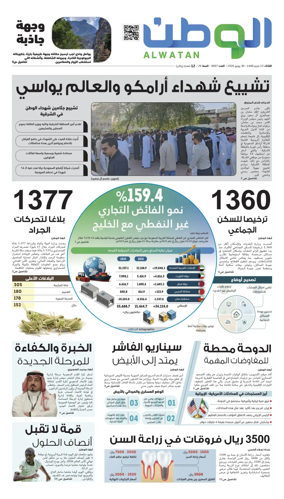 Cover of Al-Watan (Saudi)