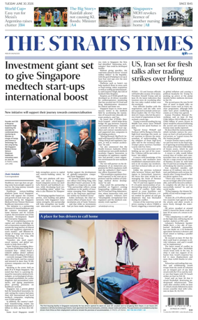 Cover of The Straits Times