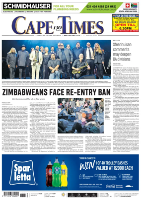 Cover of Cape Times