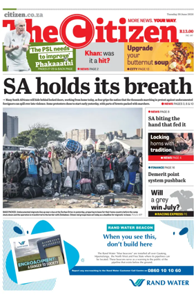 Cover of The Citizen (KZN)