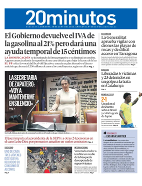 Cover of 20 Minutos Barcelona