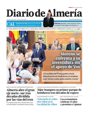 Cover of Diario de Almeria
