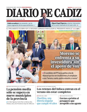 Cover of Diario de Cadiz