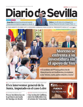 Cover of Diario de Sevilla