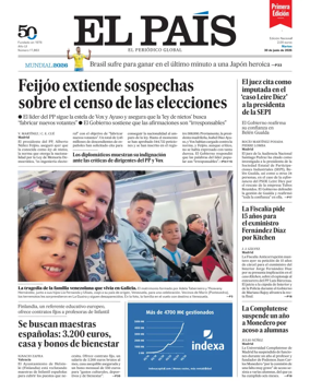 Cover of EL PAIS primera edicion