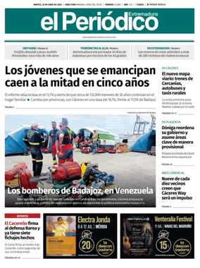 Cover of El Periodico Extremadura