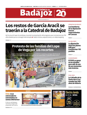 Cover of La Cronica de Badajoz BE