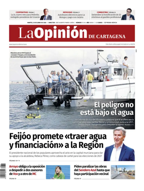 Cover of La Opinion de Murcia (Cartagena)