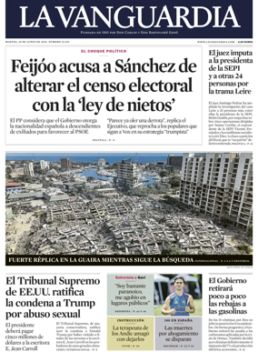 Cover of La Vanguardia (1st Edition)