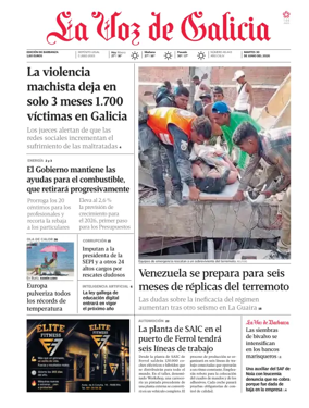 Cover of La Voz de Galicia (Barbanza)