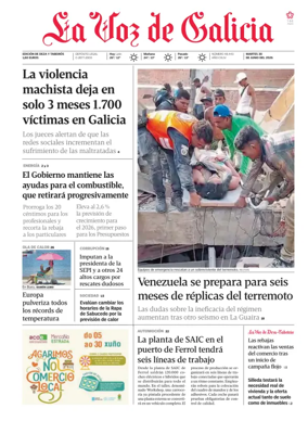 Cover of La Voz de Galicia (Deza)