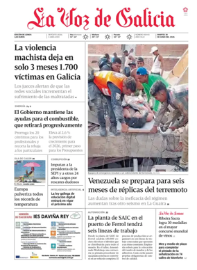 Cover of La Voz de Galicia (Monforte)