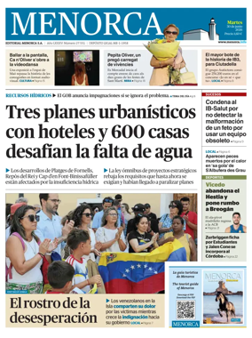 Cover of Menorca Diario Insular