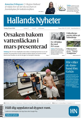 Cover of Hallands Nyheter