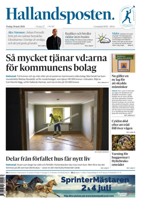 Cover of Hallandsposten