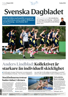 Cover of Svenska Dagbladet