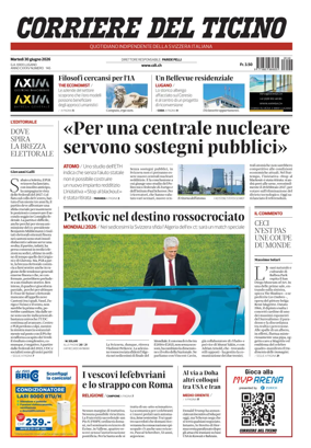 Cover of Corriere del Ticino