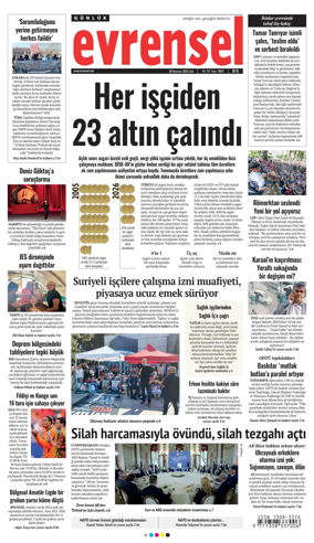 Cover of Evrensel Gazetesi