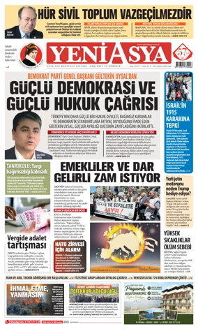 Cover of Yeni Asya
