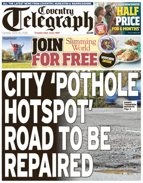 Cover of Coventry Telegraph