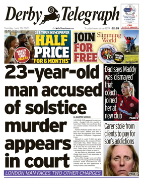 Cover of Derby Telegraph