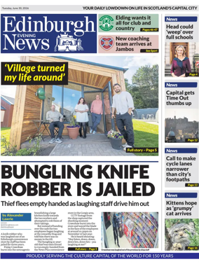 Cover of Edinburgh Evening News