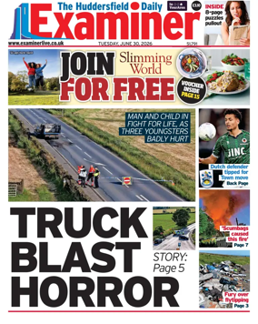 Cover of Huddersfield Daily Examiner