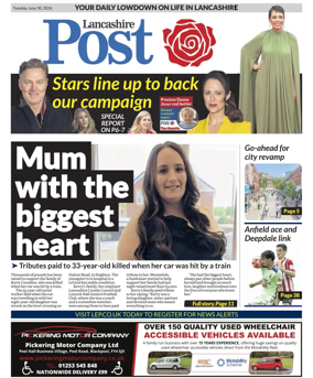 Cover of Lancashire Evening Post