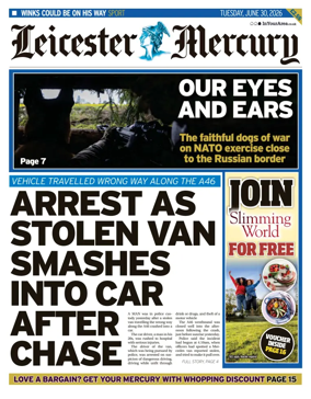 Cover of Leicester Mercury