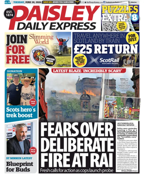 Cover of Paisley Daily Express