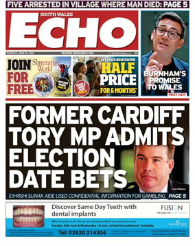 Cover of South Wales Echo