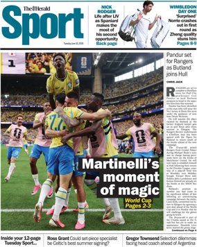 Cover of Herald Sport