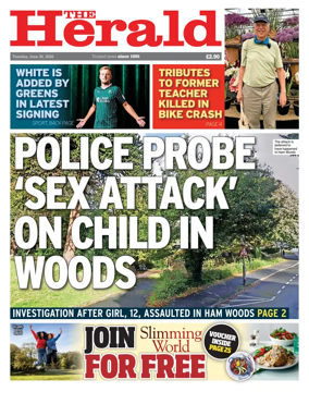 Cover of The Plymouth Herald