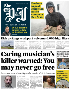 Cover of The Press and Journal (Inverness Highlands and Islands)