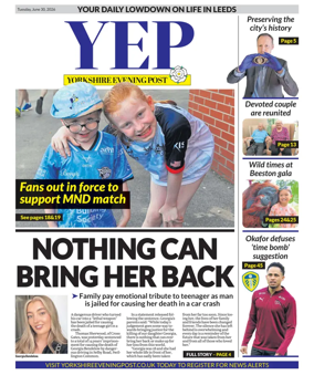 Cover of Yorkshire Evening Post