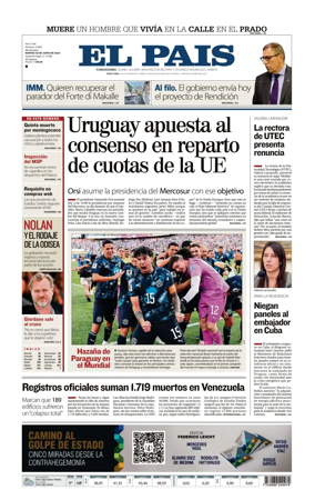 Cover of El Pais (Uruguay)