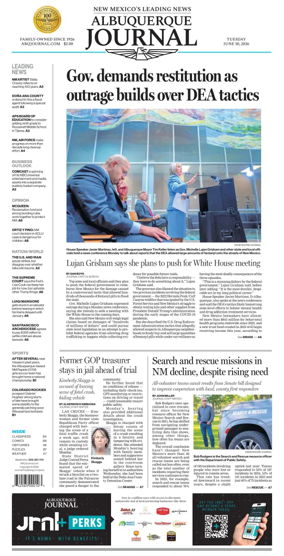 Cover of Albuquerque Journal