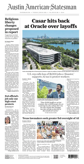 Cover of Austin American-Statesman
