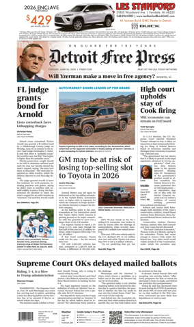 Cover of Detroit Free Press