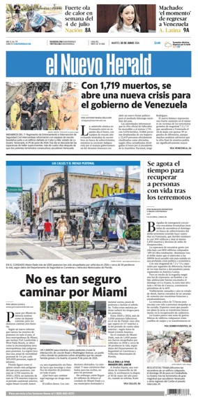 Cover of El Nuevo Herald