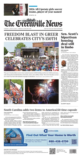 Cover of The Greenville News