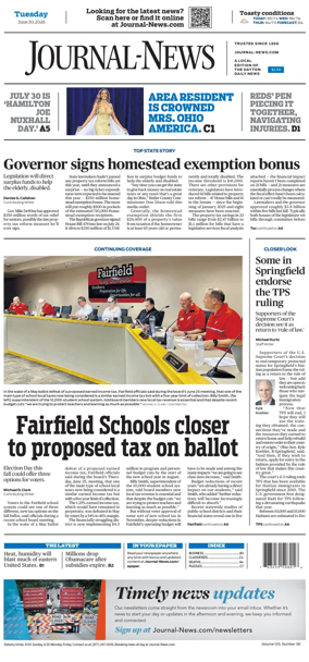 Cover of Hamilton Journal News